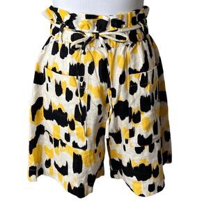 WWW Stylish Yellow and Black Women's Shorts, S